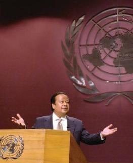 Prem Rawat Maharaji at United Nations Conference Center, Bangkok - closeup