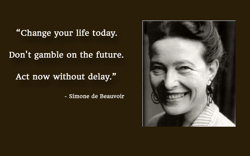 portrait,Simone de Beauvoir,quote