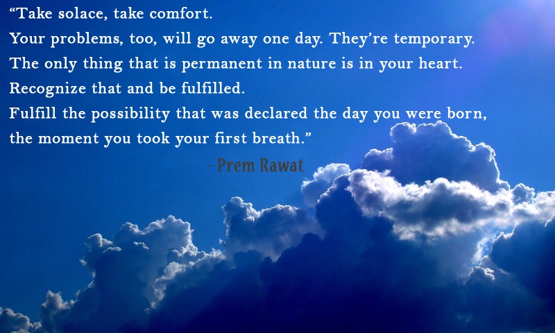 clouds,sky,Prem Rawat,quote
