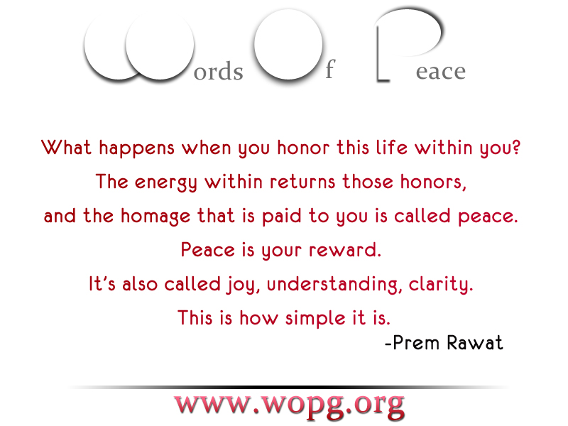 words of peace,abstract,Prem Rawat,quote
