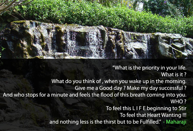 waterfall,Prem Rawat,quote