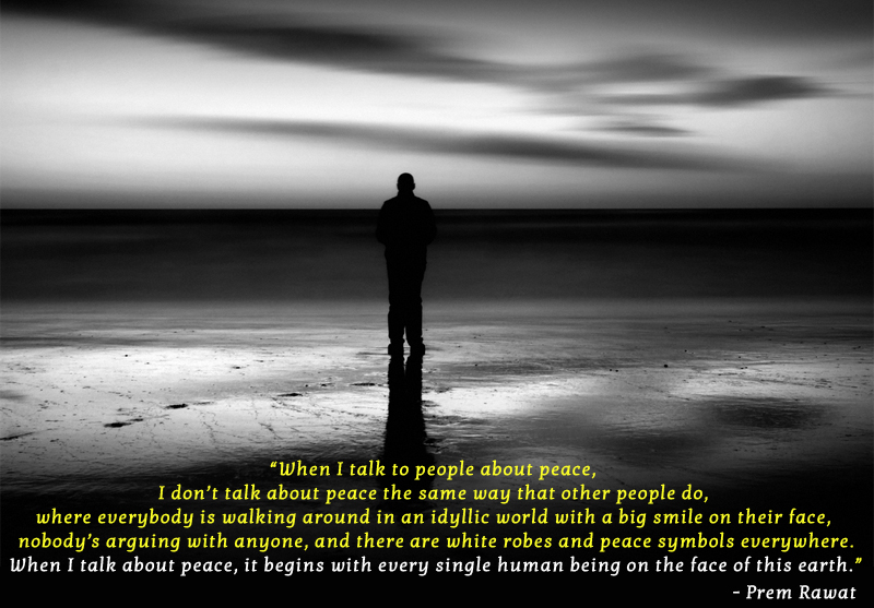 Silhouette, man, standing,Prem Rawat,quote