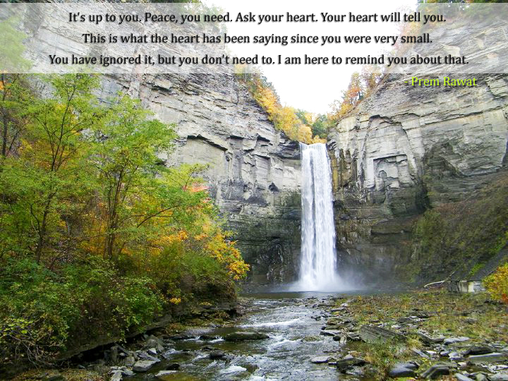 waterfall,Prem Rawat,quote