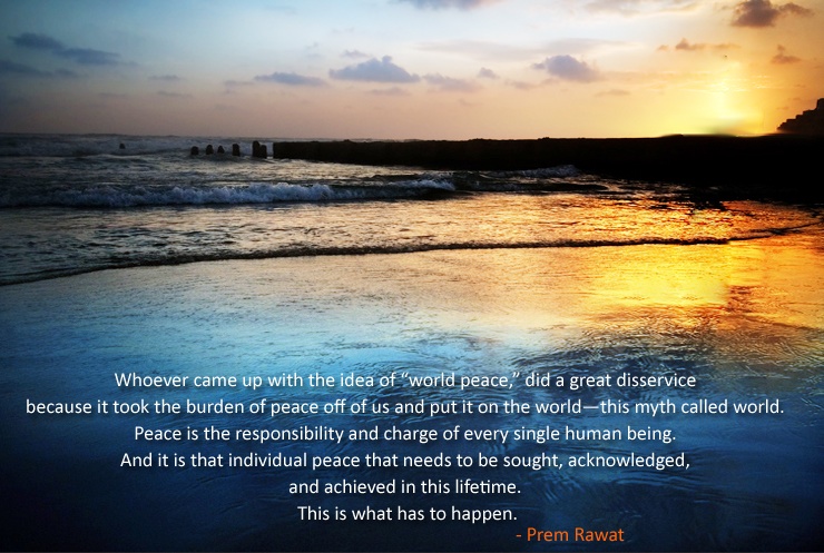 sunset beach,Prem Rawat,quote