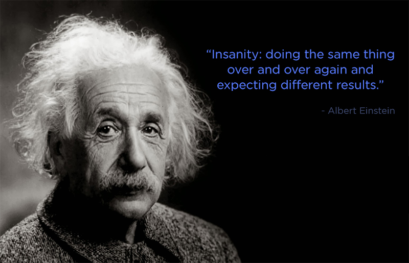 b&w portrait,Albert Einstein,quote