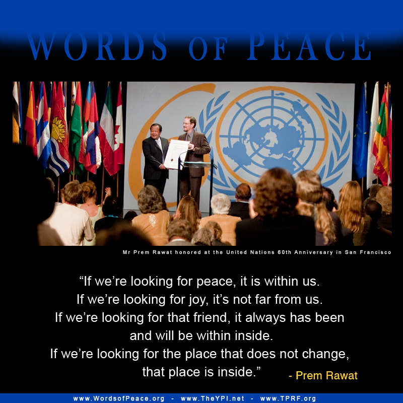 UNO,United Nations,Prem Rawat,quote