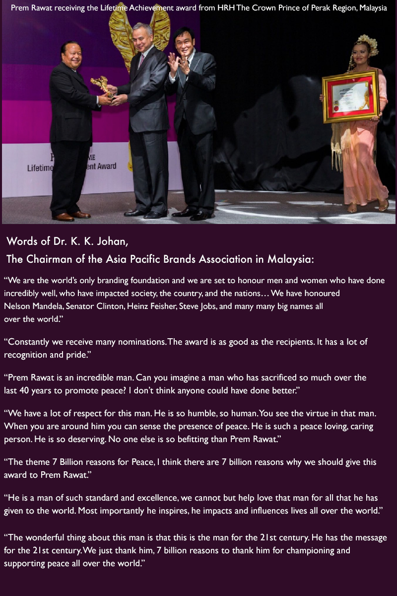 award ceremony,Dr. K. K. Johan, The Chairman of the Asia Pacific Brands Association in Malaysia,quote