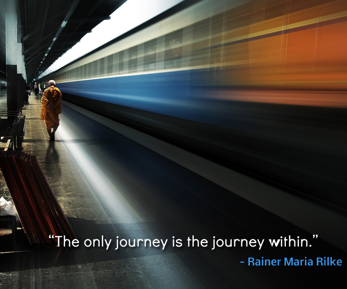 speeding,train,station,metro,Rainer Maria Rilke,quote