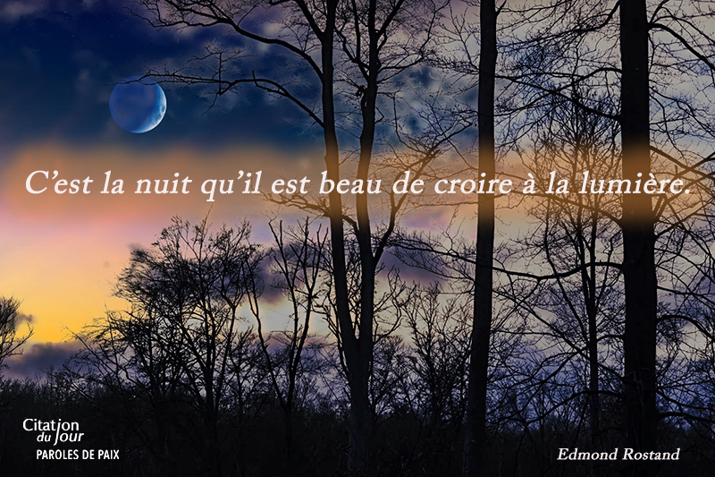 forest, moon,Edmond Rostand,quote