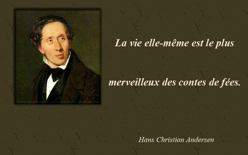 portrait,Hans Christian Andersen,quote