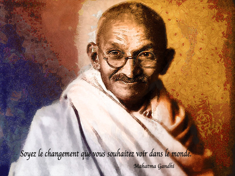 portrait,Mahatma Gandhi,quote